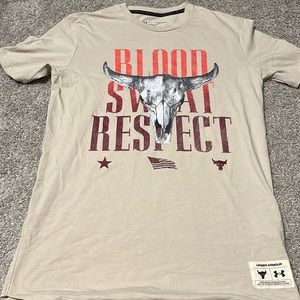Under Armour Project Rock blood sweat and respect T-Shirt